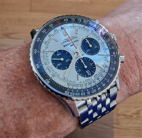 breitling navitimer 41 ice blue|Breitling Navitimer 41 chronograph.